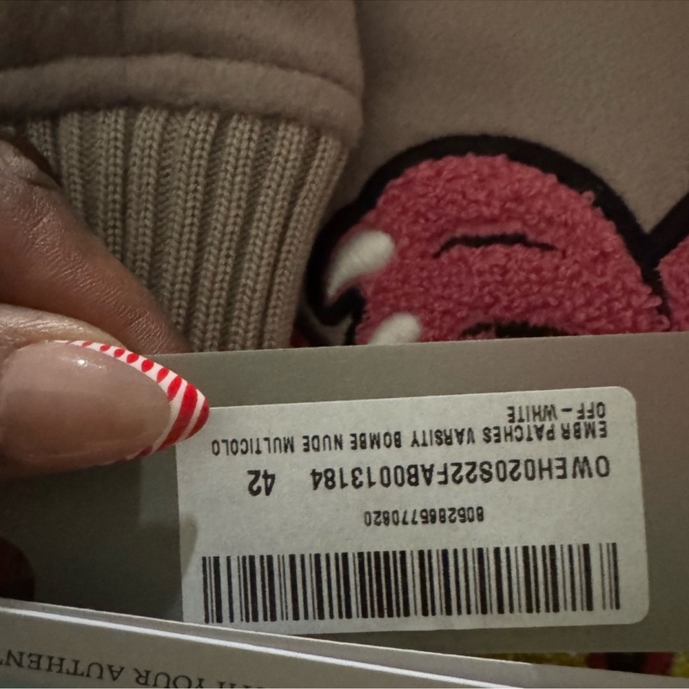 Off-White Pink Cat Varsity Jacket - image 8